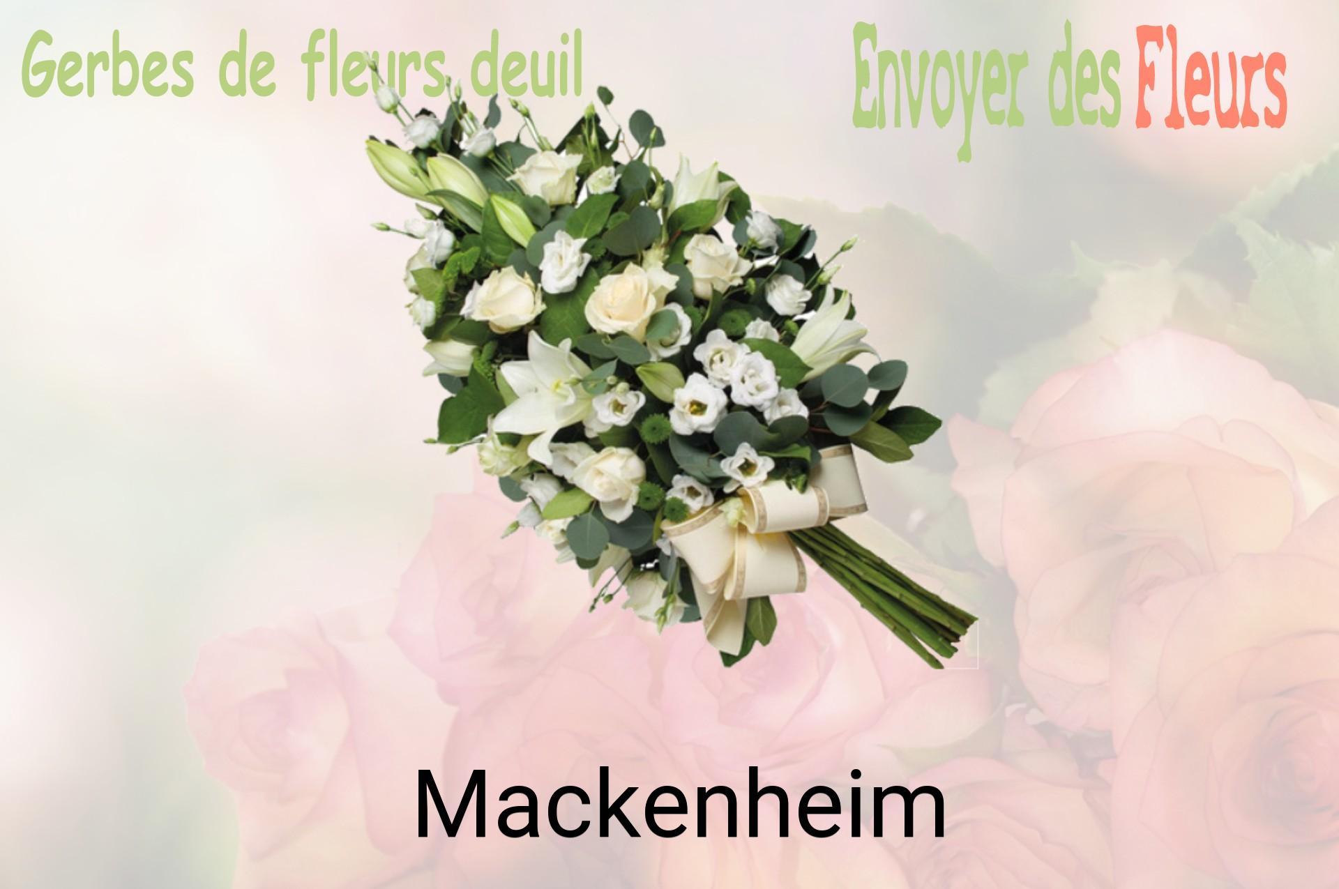 Gerbe de fleurs de deuil livrée à Mackenheim